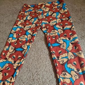 Fox lularoe leggings os